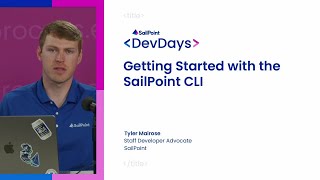 Getting started with the SailPoint CLI [upl. by Nirtak]