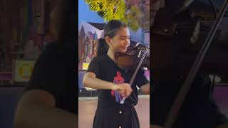 Die with a smile violin covered by 12 yo girl  Adawiya Farikh 🎻 violinst [upl. by Lebazej360]