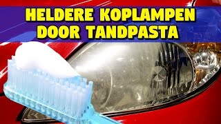 KOPLAMPEN HELDER POLIJSTEN MET TANDPASTA [upl. by Schnapp40]