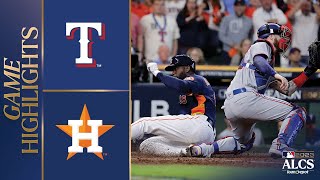 Rangers vs Astros ALCS Game 2 Highlights 101623  MLB Highlights [upl. by Ciryl46]