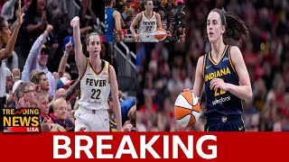 Caitlin Clark sets Fever record for most 3 pointers in single season during Indianas loss to Lynx [upl. by Ennaesor]