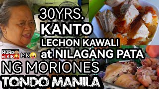 MK🤪30 YRS LECHON KAWALI AT NILAGANG PATA SA MORIONES TONDO MANILAutolrichard streetfood kalye [upl. by Eppie91]