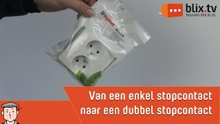 Maak zelf van een enkel stopcontact een dubbel stopcontact [upl. by Ylaek]