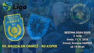 02KROG  LIGA NLB 2425 RK JERUZALEM ORMOŽ  RD KOPER [upl. by Redna47]