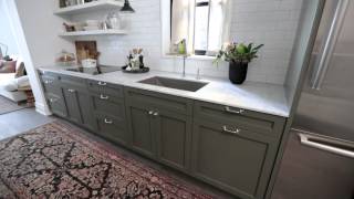 Interior Design — Narrow amp Timeless Rowhouse Kitchen Design Makeover [upl. by Merat]