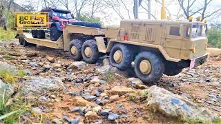 Cross RC BC8 Mammoth 8x8 Off Road Military Truck T247 Trailer [upl. by Mlawsky]