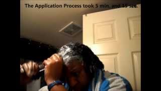 How to apply texturizer natural hair How to apply Just For Me Texture Softener natural hair Pt2 [upl. by Torr]