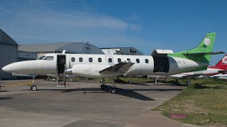 GARRETT TPE331 START UP Fairchild Swearingen SA227AC Metroliner III  LVWEE [upl. by Alla954]