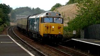 28Aug2005 Whistling Scotsman Railtour Class 50 through Cottingley [upl. by Reffotsirhc341]