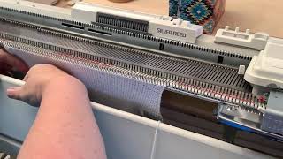 Machine Knitting  Decreasing methods for the flatbed knitting machines [upl. by Rad]