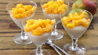 Tapioca Pudding Recipe  Vegan Mango Tapioca [upl. by Anitnamaid]