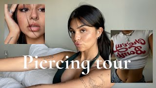 PIERCING TOUR  16 piercings pain levels and experience [upl. by Lytle]