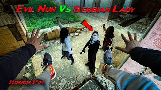 Evil Nun vs Serbian Dancing Lady  Horror Pov  TeamFMB [upl. by Nerti848]