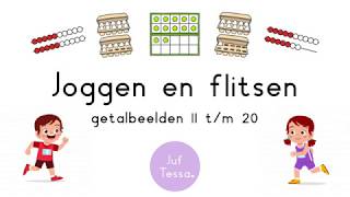 Joggen en flitsen • Getalbeelden 11 tm 20 [upl. by Yeruoc]