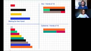 Number bond game with Virtual Cuisenaire Rods  Online Tutoring Demo [upl. by Yrellih]