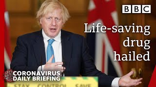 Coronavirus First lifesaving drug proven dexamethasone  Covid19 Government Briefing 🔴 BBC [upl. by Odrautse]