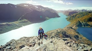 Besseggen ridge in Jotunheimen National Park [upl. by Ydna]