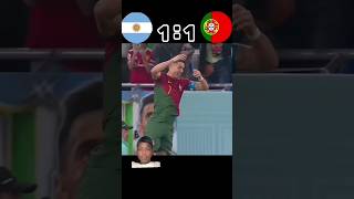 ewe🇦🇷🇦🇷VS🇵🇹🇵🇹 messi soccer CR7soccerplayer [upl. by Vorfeld]