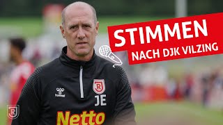 Joe Enochs nach Testspiel gegen DJK Vilzing  Jahnelf Hautnah [upl. by Mak]