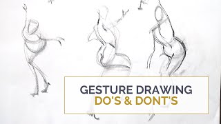 GESTURE DRAWING DOs and DONTs Stop doing this and focus on the right things instead [upl. by Laveen]