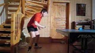 penhold reverse backhand slow motion [upl. by Evanthe]