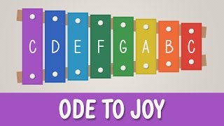 How to play Ode to Joy on a Xylophone  Easy Songs  Tutorial [upl. by Gnohp302]