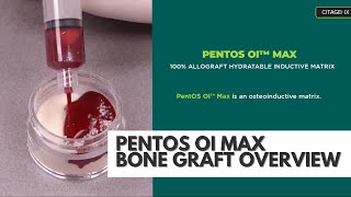 Bone Graft 100 Allograft Hydratable Inductive Matrix PentOS OI Max Overview  Citagenix [upl. by Jocelyne615]