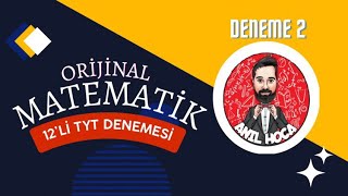 ORİJİNAL YAYINLARI 2023 TYT MATEMATİK DENEME ÇÖZÜMLERİ  2DENEME [upl. by Stover]