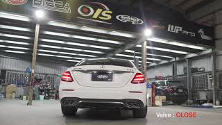 MercedesBenz E43 AMG SPOWER EXTREME Valve Exhaust System SEE [upl. by Nuj790]