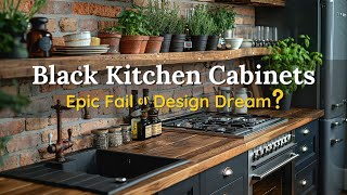 Black Kitchen Cabinets Ideas  Design Disaster kitchendesign [upl. by Nolte]