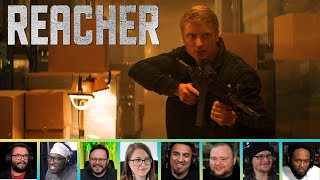 Mashup Reaction to JACK REACHER FIGHTING KJ KLINER  Reacher 1x8 Pie [upl. by Yehudi]