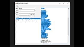 PES Stats Offline Database [upl. by Lenni598]