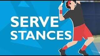 Tennis SERVE STANCES  Platform vs Pinpoint Ultimate Guide [upl. by Birgitta]