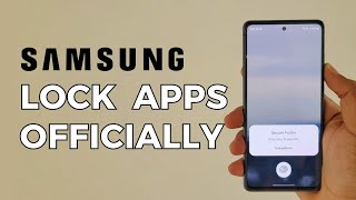 How To Lock Apps on Samsung Phone  No ThirdParty App [upl. by Akinal492]