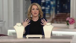 Vicenza Silver Sterling Circle Design Choker Necklace on QVC [upl. by Niltiak464]