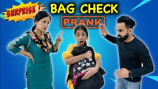 Surprise Bag Check 🎒 Prank on Guneet  Harpreet SDC [upl. by Jankey]