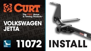 Trailer Hitch Install CURT 11072 on Volkswagen Jetta [upl. by Ayotaj121]