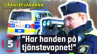 Gränspolisen blir förbannad på bilist som vägrar sakta ner  Gränsbevakarna Sverige  Kanal 5 [upl. by Gnagflow928]