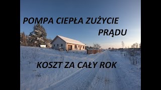 Pompa ciepła zużycie roczne energii elektrycznej  prądu [upl. by Krakow]