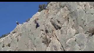 Climber Narrowly Avoids Major Rockfall [upl. by Suzzy]