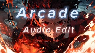 Arcade  Duncan Laurence Audio Edit 🎧  ft NightmareHub [upl. by Ahseat]