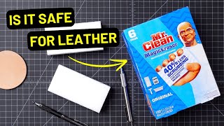 Magic Eraser on Leather Removes More Than the Dirt [upl. by Ilat]