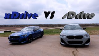 M240i xDrive VS sDrive Track Test  G42 [upl. by Ayotna]