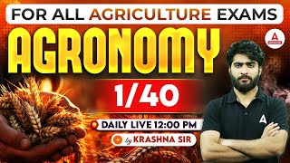 Agronomy 140  Agriculture Exam Preparation 2024  UPSSSC AGTA  IBPS AFO  Bihar BHO 2024 [upl. by Elysha]