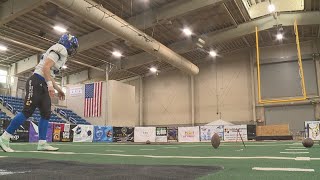 FULL INTERVIEW  Harrisburg Stampede kicker Joe Panuccio reflects on switch from soccer to football [upl. by Tomlin]