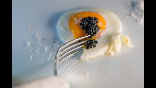 SUNNYSIDEUP EGG WITH BLACK TRUFFLE PEARLS [upl. by Aristotle]