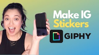 How to make your own gifs and Instagram Stickers  searchable Giphy tutorial [upl. by Trimmer]