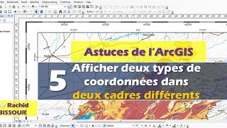 ArcGIS Astuce 05 Afficher 2 types de coordonnées dans 2 axes [upl. by Ycul]