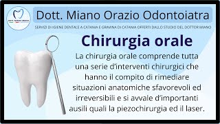 🥼 Chirurgia Orale  Dott Miano Orazio Odontoiatra Catania [upl. by Georgia]