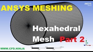 ✅ ANSYS MESHING  Hexahedral Mesh  Pipe  Part 22 [upl. by Rosalee]